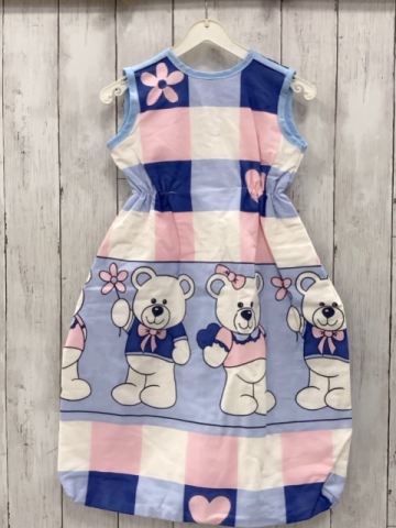 neu Julius Zöllner  Schlafsack Gr. 70cm  weiß rosa blaue hellblaue Quadrate mit Bären und Blumen 