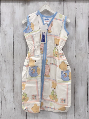 neu Julius Zöllner  Schlafsack Gr. 70cm  weiß hellblauer Bund Bären 
