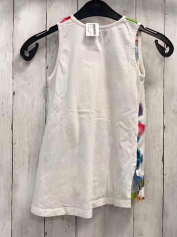 Desigual  Top Gr. 140  weiß zweilagig bunte Fische 