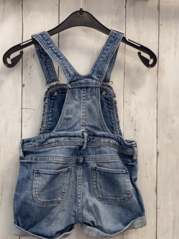 H&M  Latzshorts  Gr. 110  blau Jeans Herz 