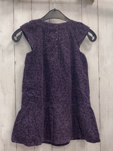 Vertbaudet  Kleid  Gr. 116  lila Kord Blumen 