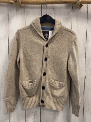 H&M  Strickjacke  Gr. 110  beige großer Kragen 