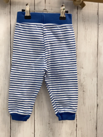 Jogginghose  Gr. 68  weiß blaue Streifen blauer Bund 