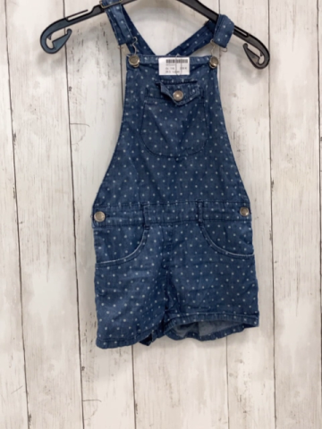 Losan  Latzshorts  Gr. 116  blau hellgraue Blumen 