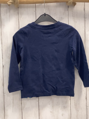   Langarmshirt  Gr. 92  blau Dino mit Auto 