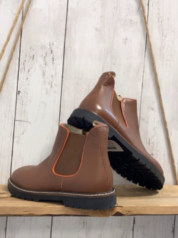 Mini Boden  Boots  Gr. 32  braun orsange Bund 