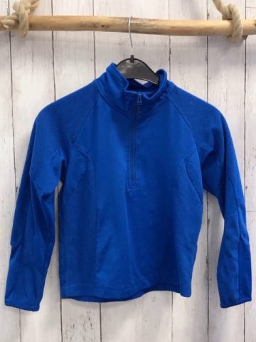 Ziener  Pullover  Gr. 128  blau mit Fleecebereichen Reißverschluss 