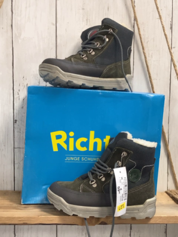 neu Ricosta  Boots  Gr. 28  grau oliv Lammfutter NP 59,95 € 