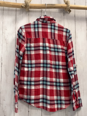 Abercrombie  Hemd  Gr. 146/152  rot schwarz mint grau weiß kariert 