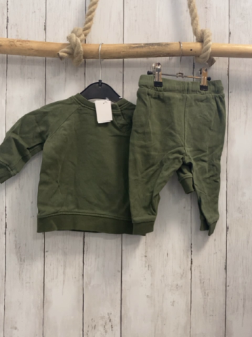 2tlg H&M  Pullover + Jogginghose  Gr. 74  kiwi Fuchsköpfe 