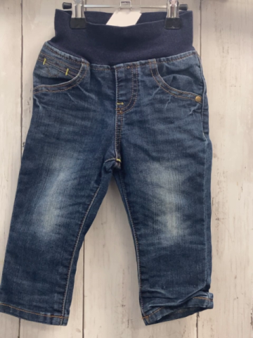 Bellybutton  Hose  Gr. 74  blau Jeans orange Nähte blauer Strickbund 