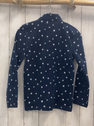   Fleecejacke  Gr. 122  blau weiße Punkte 
