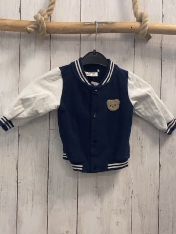 Name it  Sweatjacke  Gr. 68  blau weiße Ärmel blau weißer Streifenbund 