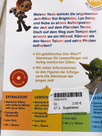Superleser  Buch Star Wars Die jungen Jedi 