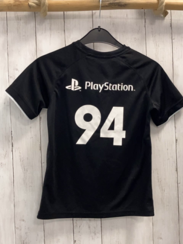 H&M  Sportshirt  Gr. 134/140  schwarz Sterne weißer Bund Playstation