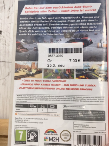 neu  Nintendo Switch Spiel Crash Drive 3 