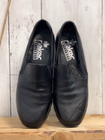 Rieker  Schuhe  Gr. 37  schwarz Rauten 
