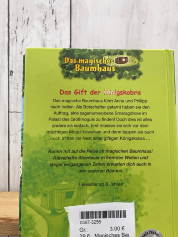 Magisches Baumhaus  Buch Das Gift der Königskobra 