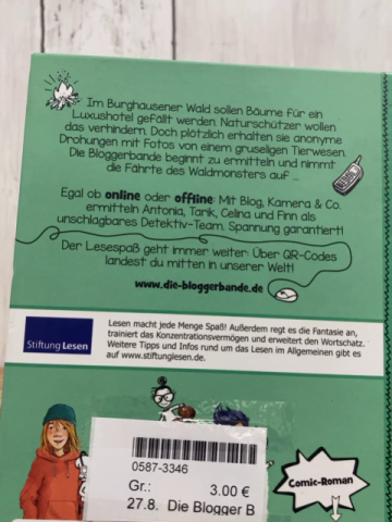 Die Blogger Bande  Buch Monster aus dem Wald 