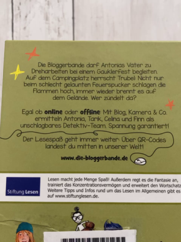 Die Blogger Bande  Buch Feurige Dreharbeiten 