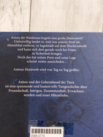  Buch Anton und der Geheimbund der Tiere