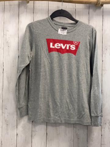 Levi´s  Langarmshirt  Gr. 164  grau roter Balken mit weißer Schrift 