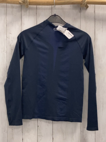 Decathlon  Sportshirt lang  Gr. 146/152  grau lavendel kariert 