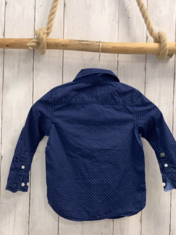   Hemd  Gr. 92  blau hellblaue Punkte 