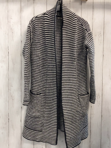 esprit Strickmantel Gr. S schwarz weiß 30 % Wolle