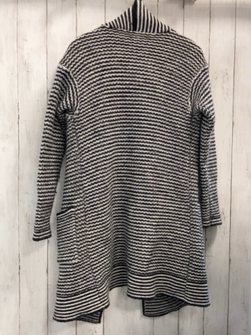 esprit Strickmantel Gr. S schwarz weiß 30 % Wolle