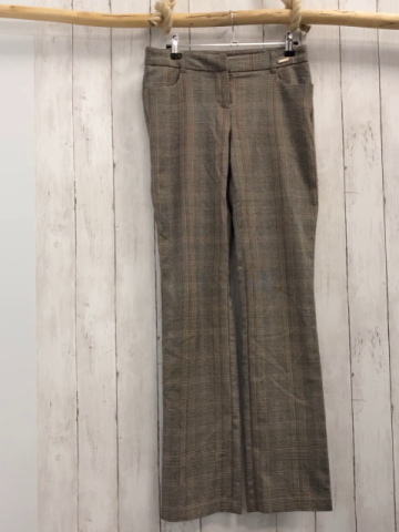 Bruno Banani Hose Gr. 34  braun grau rosa kariert