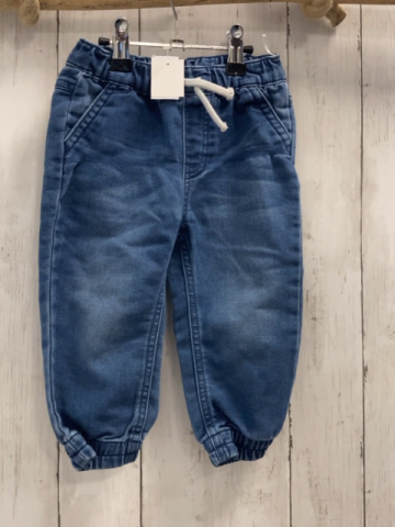   Hose  Gr. 86  blau Jeans weiße Kordel 