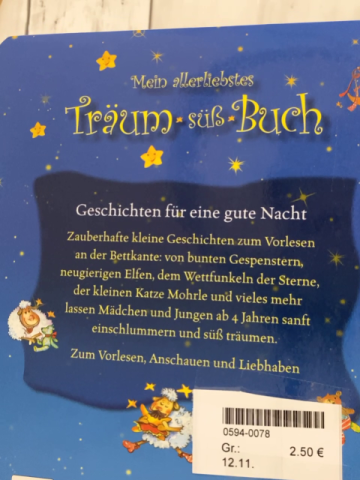   Pappbuch Mein allererstes Träum-süß Buch