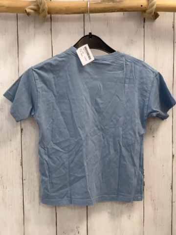 Zara  T-Shirt  Gr. 104  hellblau beige Brusttasche 