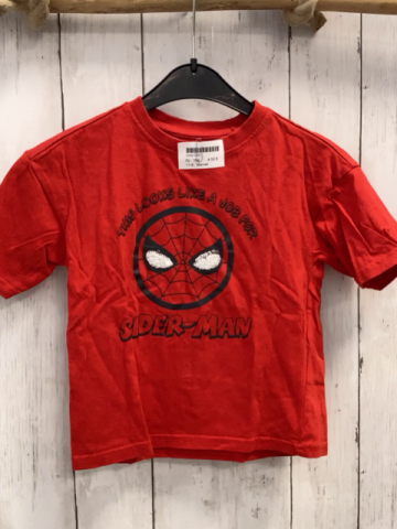 Marvel  T-Shirt  Gr. 104  rot Spidlerman mit Pailetten 