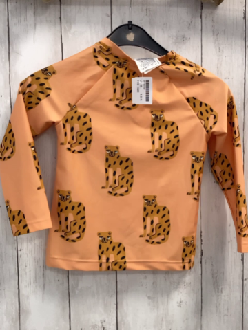 H&M  UV-Schutzshirt lang  Gr. 98  orange Leoparden