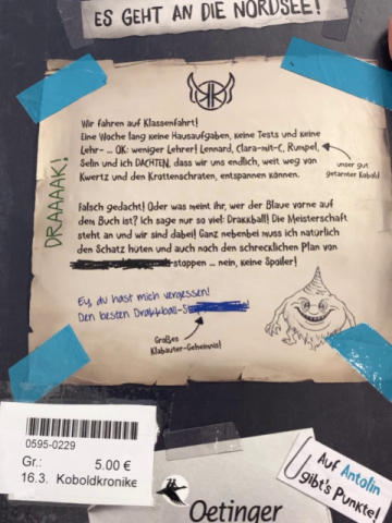 Koboldkroniken  Buch Klassenfahrt mit Klabauter 