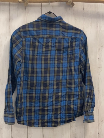 Tom Tailor Hemd Gr. 152  blau ocker hellblau kariert