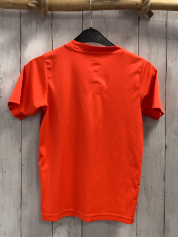 Puma  Sportshirt  Gr. 128  neonrot graue Streifen schwarzer Puma 