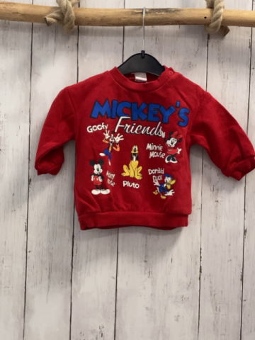 H&M  Pullover  Gr. 68  rot Disney Figuren mit Beschriftung 