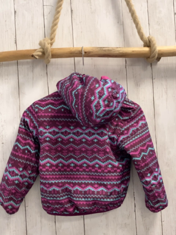 The North Face  Wendejacke  Gr. 92  weinrot + pink mint Muster / pink 