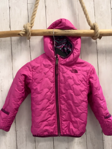 The North Face  Wendejacke  Gr. 92  weinrot + pink mint Muster / pink 