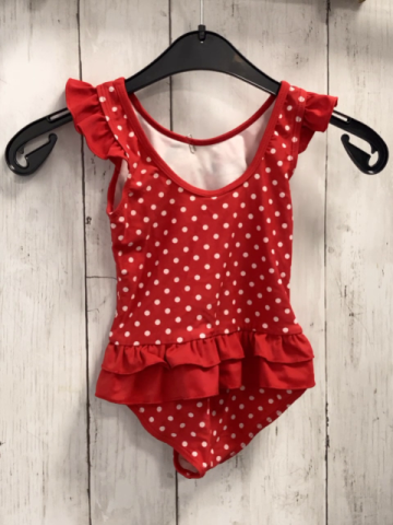 Disney  Badeanzug  Gr. 92  rot weiße Punkte Minnie Mouse 