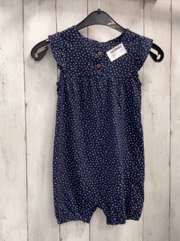   Playsuit  Gr. 92  blau weiße Punkte 