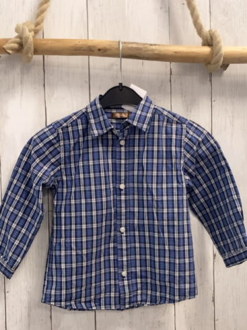 Bout´ Chou  Hemd  Gr. 98  blau schwarz weiß kariert 