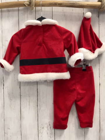 3tlg  Pullover Leggings Mütze  Gr. 68  rot weiß Nicky mit schwarzem Streifen Weihnachtsmotiv