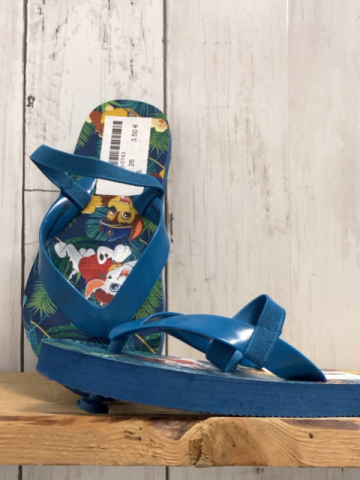   Flip Flops  Gr. 26  blau Sohle mit Paw Patrol Hunden 