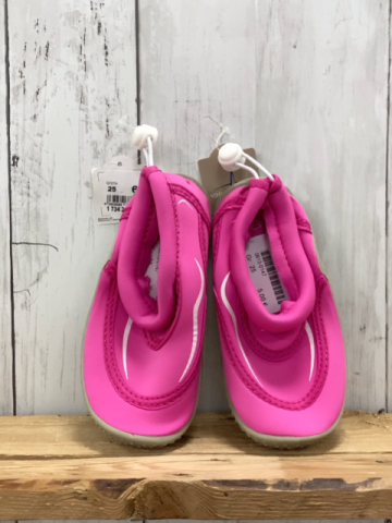 neu  Badeschuhe  Gr. 25  pink weißer Bund 