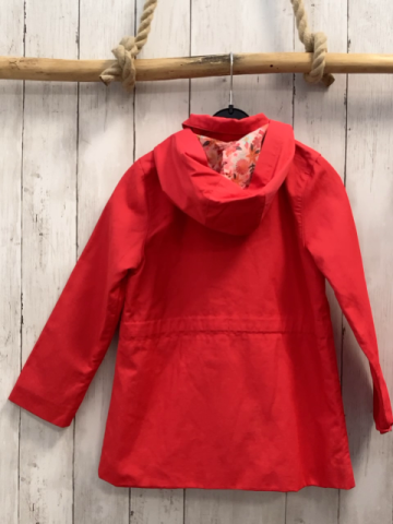 Sergent Major Jacke Gr. 122  rot Kapuze gestickte Blumen