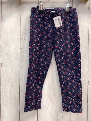  Leggings Gr. 92  blau weiße Punkte Kirschen
